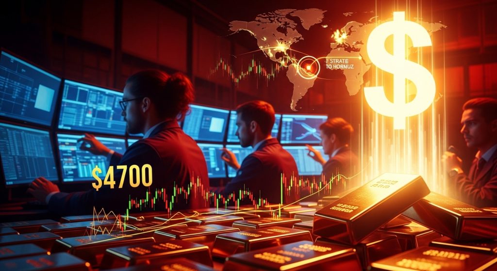 Gold Struggles To Maintain Footing Near $4,700 Threshold As Regional Standoff Bolsters US Dollar Demand